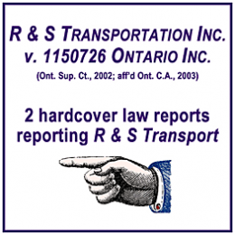 RST016a - R and S Transport - law reports titlecard